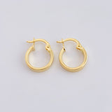 Candongas Vick 1.1 g / 1/2 in Oro Amarillo 18K !