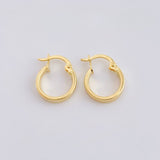 Candongas Vick 1 g / 1/2 in Oro Amarillo 18K