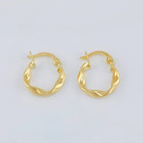 Candongas Melcocha 1.05 g / 3/4 in Oro Amarillo 18K