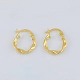 Candongas Melcocha 1.05 g / 3/4 in Oro Amarillo 18K