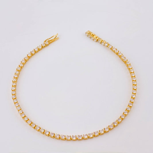 Pulso Tenis 5.05 g / 7 1/2 in / 2,15 mm Oro Amarillo 18K