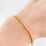 Tennis Bracelet 5.25 g / 7 3/4 in / 2.15 mm 18K Yellow Gold