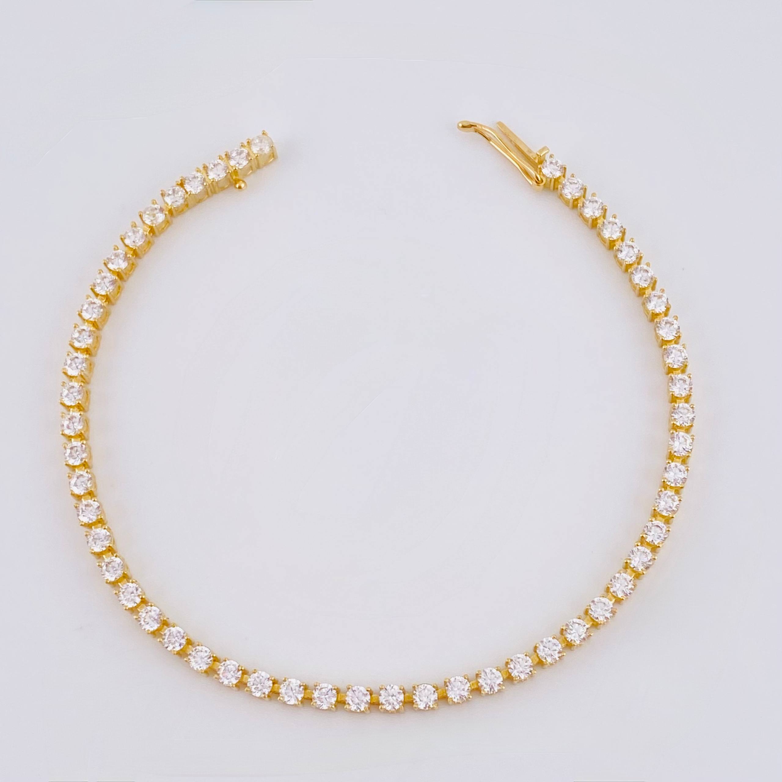 Tennis Bracelet 6.05 g / 7 in / 2.65 mm 18K Yellow Gold