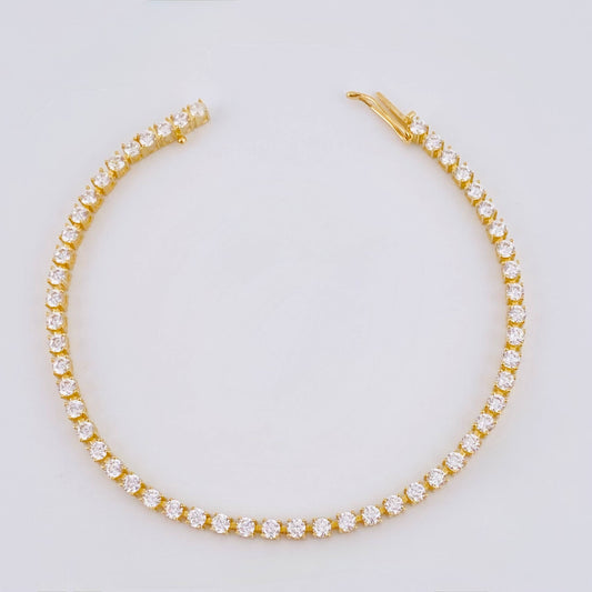 Pulso Tenis 6.05 g / 7 in / 2,55 mm Oro Amarillo 18K