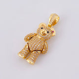 Pendant Articulated Bear 8.85 g / 1 1/2 in Yellow Gold 18K