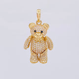 Pendant Articulated Bear 8.4 g / 1 1/2 in Yellow Gold 18K
