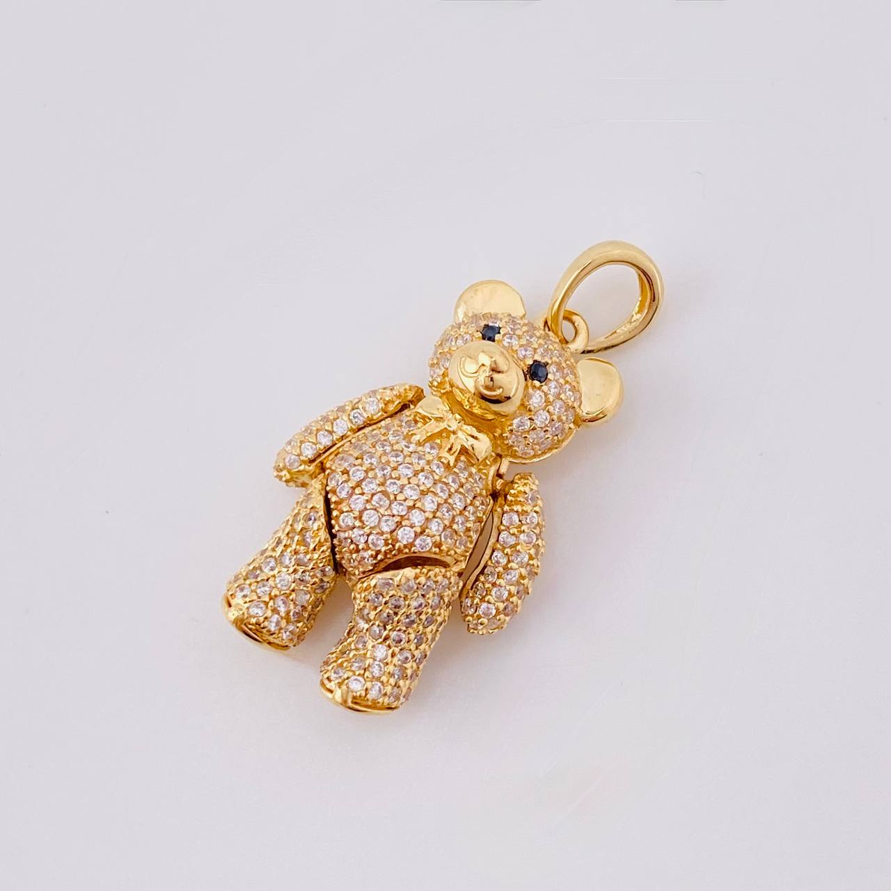 Pendant Articulated Bear 8.4 g / 1 1/2 in Yellow Gold 18K