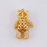 Pendant Articulated Bear 8.4 g / 1 1/2 in Yellow Gold 18K