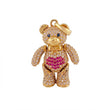 Articulated Bear Pendant Heart 8.3 g / 1 1/2 in 18K Yellow Gold