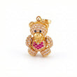 Dije Oso Articulado Corazón 4.4 g / 1 in Oro Amarillo 18K
