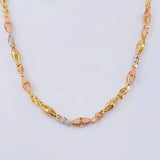 Chain Rustic Dubai Spiral 58.05 g / 25 1/2 in / 6 mm Three-Tone 18K