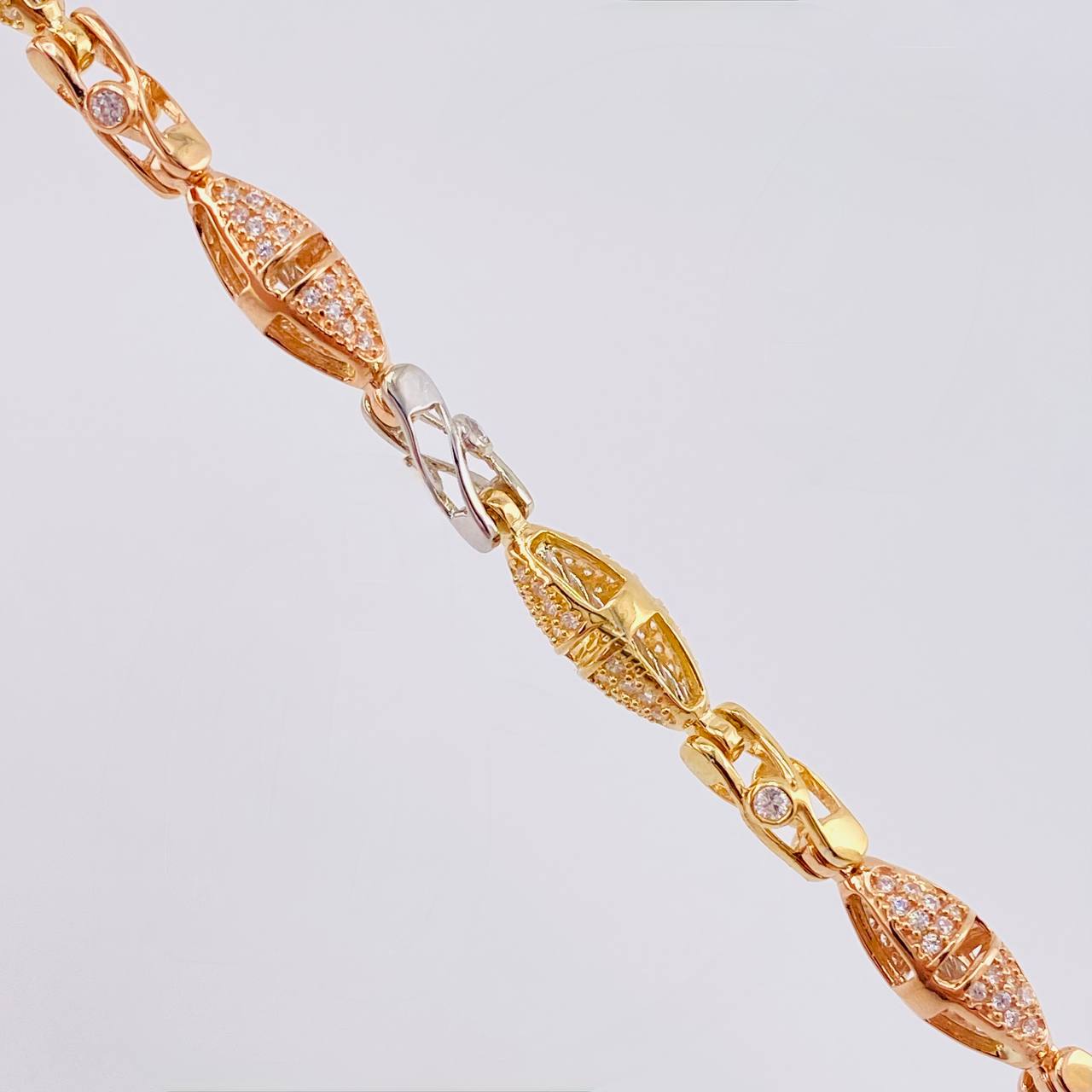 Chain Rustic Dubai Spiral 58.05 g / 25 1/2 in / 6 mm Three-Tone 18K