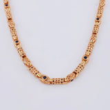 Chain Rustic Rhombic Cylinders 63.8 g / 25 1/2 in / 5.5 mm Rose Gold 18K