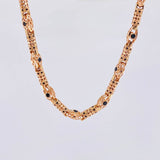 Chain Rustic Rhombic Cylinders 63.8 g / 25 1/2 in / 5.5 mm Rose Gold 18K