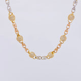 Rustic Chain Spiral Majal 43 g / 25 1/2 in / 6.6 mm Three Golds 18K