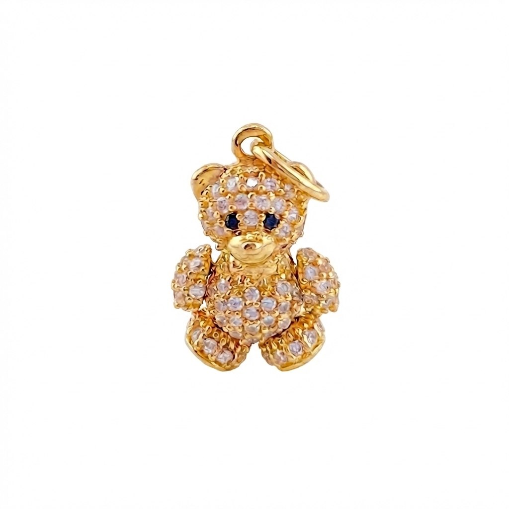 Dije Oso Articulado 2.6 g / 3/4 in Oro Amarillo 18K