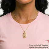 Pendant Articulated Bear 8.85 g / 1 1/2 in Yellow Gold 18K