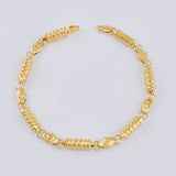 Pulso Rustico Rayado 5.4 g / 7 in / 5,1 mm Oro Amarillo 18K