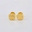 Topos Trebol Liso 0.5 g / in / 6,5 mm Oro Amarillo 18K