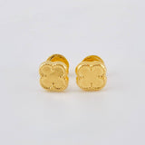Topos Trebol Liso 0.5 g / in / 6,5 mm Oro Amarillo 18K