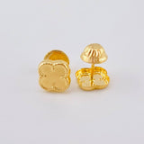 Topos Trebol Liso 0.5 g / in / 6,5 mm Oro Amarillo 18K