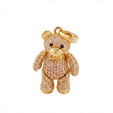 Pendant Articulated Bear 8.4 g / 1 1/2 in Yellow Gold 18K