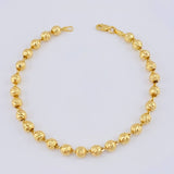 Diamond Cut Military Bracelet 6.35 g / 7 1/2 in / 5.05 mm 18K Yellow Gold