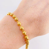 Diamond Cut Military Bracelet 6.35 g / 7 1/2 in / 5.05 mm 18K Yellow Gold