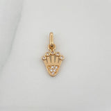 Dije Corona 0.85gr / 3/4 in / Oro Amarillo 18K &