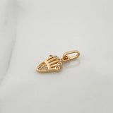 Dije Corona 0.85gr / 3/4 in / Oro Amarillo 18K &