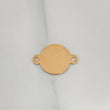 Herraje Placa Circular 0.5gr / 3/4 in / Oro Amarillo 18K &