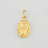 Pendant Miraculous Virgin 0.55g / 3/4 in Yellow Gold 18K