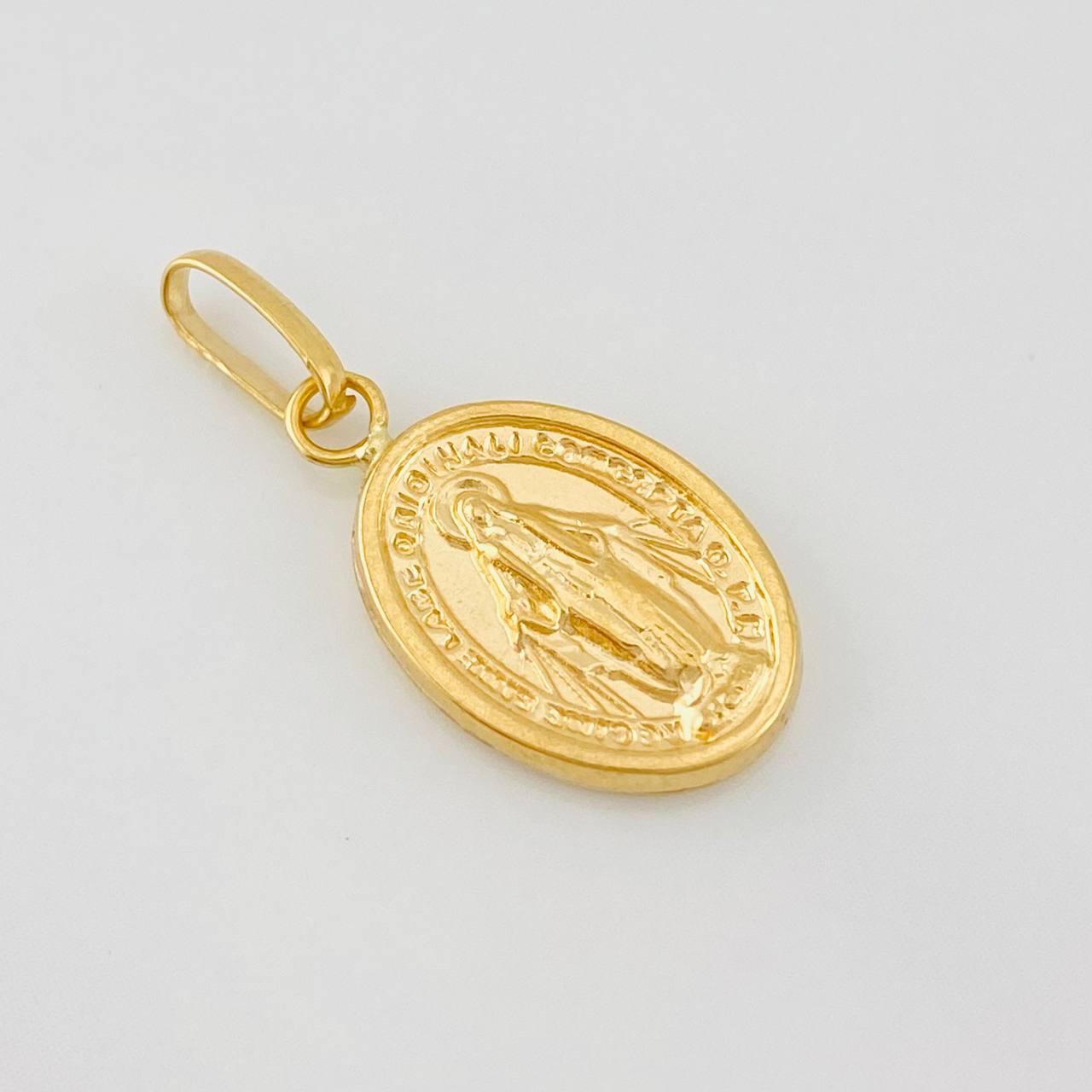 Pendant Miraculous Virgin 0.55g / 3/4 in Yellow Gold 18K