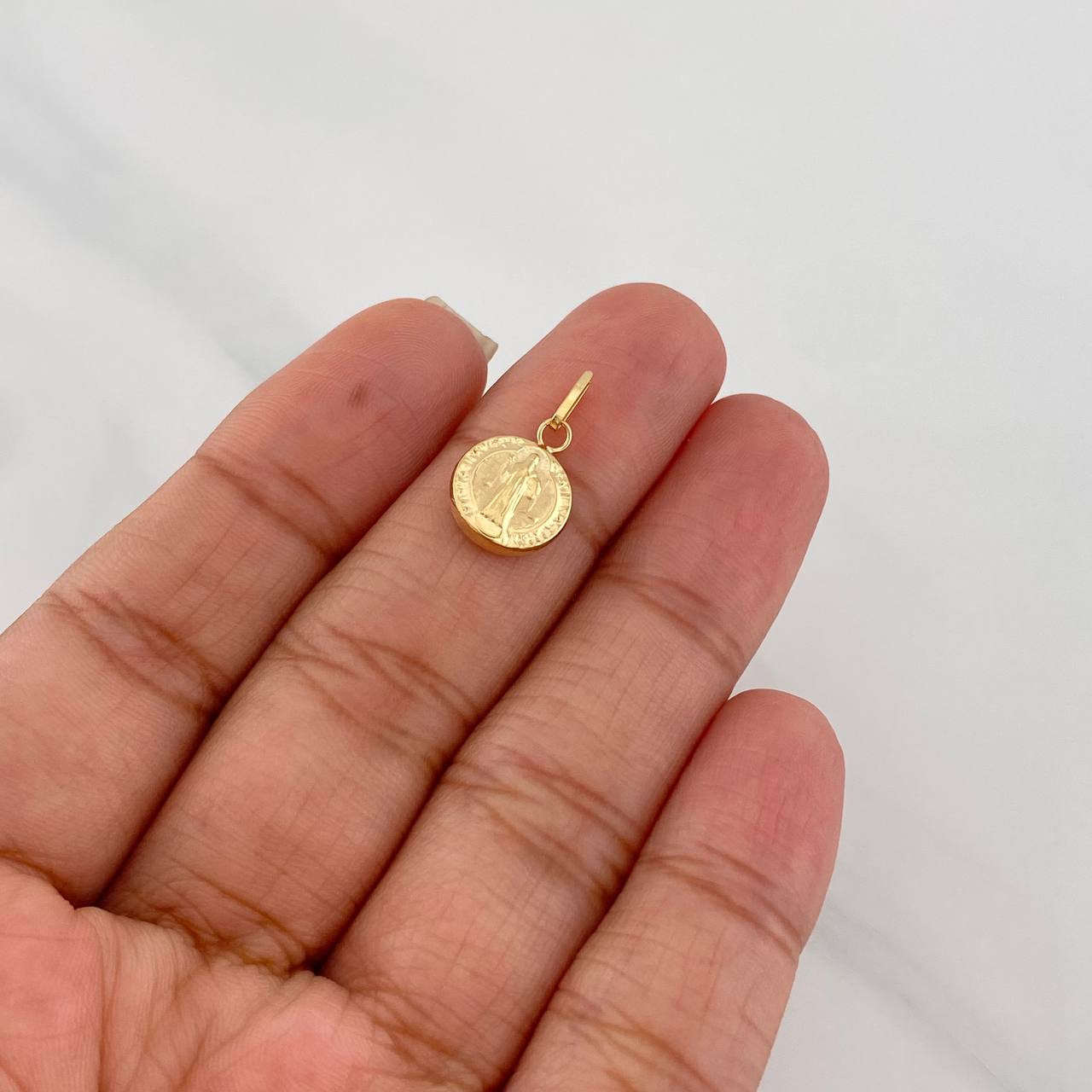 Pendant Saint Benedict 0.5g / 1/2 in Yellow Gold 18K