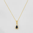 Set Cadena Veneciana + Dije Halo Lágrima / 1.9g / 16 in Oro Amarillo 18K