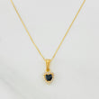 Venetian Chain Set + Heart Halo Pendant / 1.8g / 16 in 18K Yellow Gold