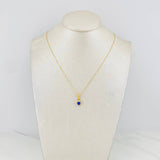 Venetian Chain Set + Heart Halo Pendant / 1.8g / 16 in 18K Yellow Gold