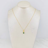 Set Cadena Veneciana + Dije Halo Corazón / 1.8g / 16 in Oro Amarillo 18K