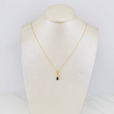 Set Cadena Veneciana + Dije Halo Lágrima / 1.6g / 16 in Oro Amarillo 18K