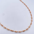 Cadena Rustica Barril 9.25gr / 61.7cm / 3.8mm Punteada Oro Rosa 18K $