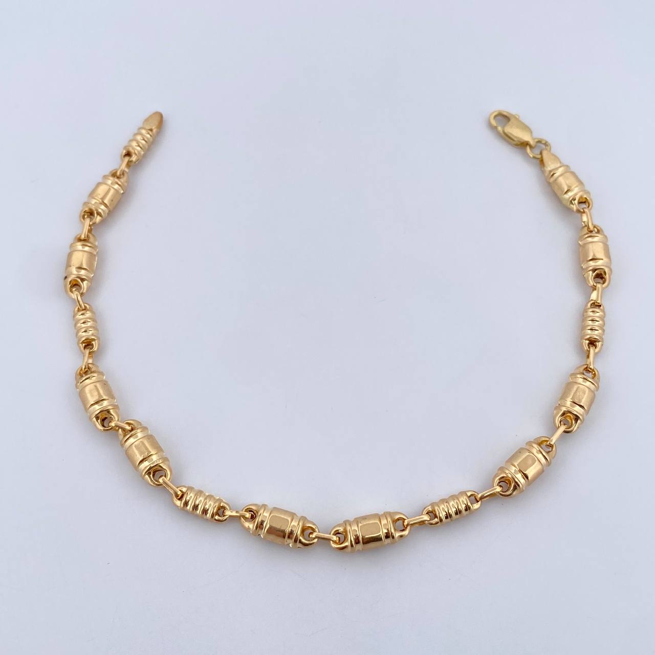 Bracelet Barrel 5.15gr / 21cm / 4.3mm 18K Yellow Gold $