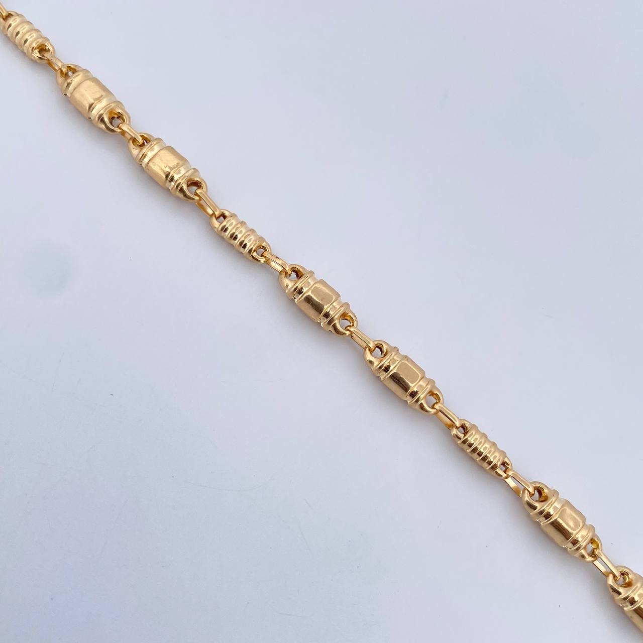 Bracelet Barrel 5.15gr / 21cm / 4.3mm 18K Yellow Gold $