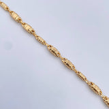 Bracelet Barrel 5.15gr / 21cm / 4.3mm 18K Yellow Gold $