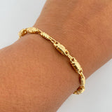 Bracelet Barrel 5.15gr / 21cm / 4.3mm 18K Yellow Gold $