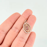 Dije Virgen De Guadalupe 2.4g / 1 in Oro Rosa 18K