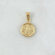 Dije Virgen De Fatima 0.5gr / 1.8cm / Cargador Liso Oro Amarillo 18K ©