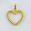 Dije Corazon Entorchado 3.8gr / 1 in / Oro Amarillo 18K *