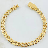 Cuban Links Bracelet 8.1gr / 7 3/4 in / 18K Gold +1