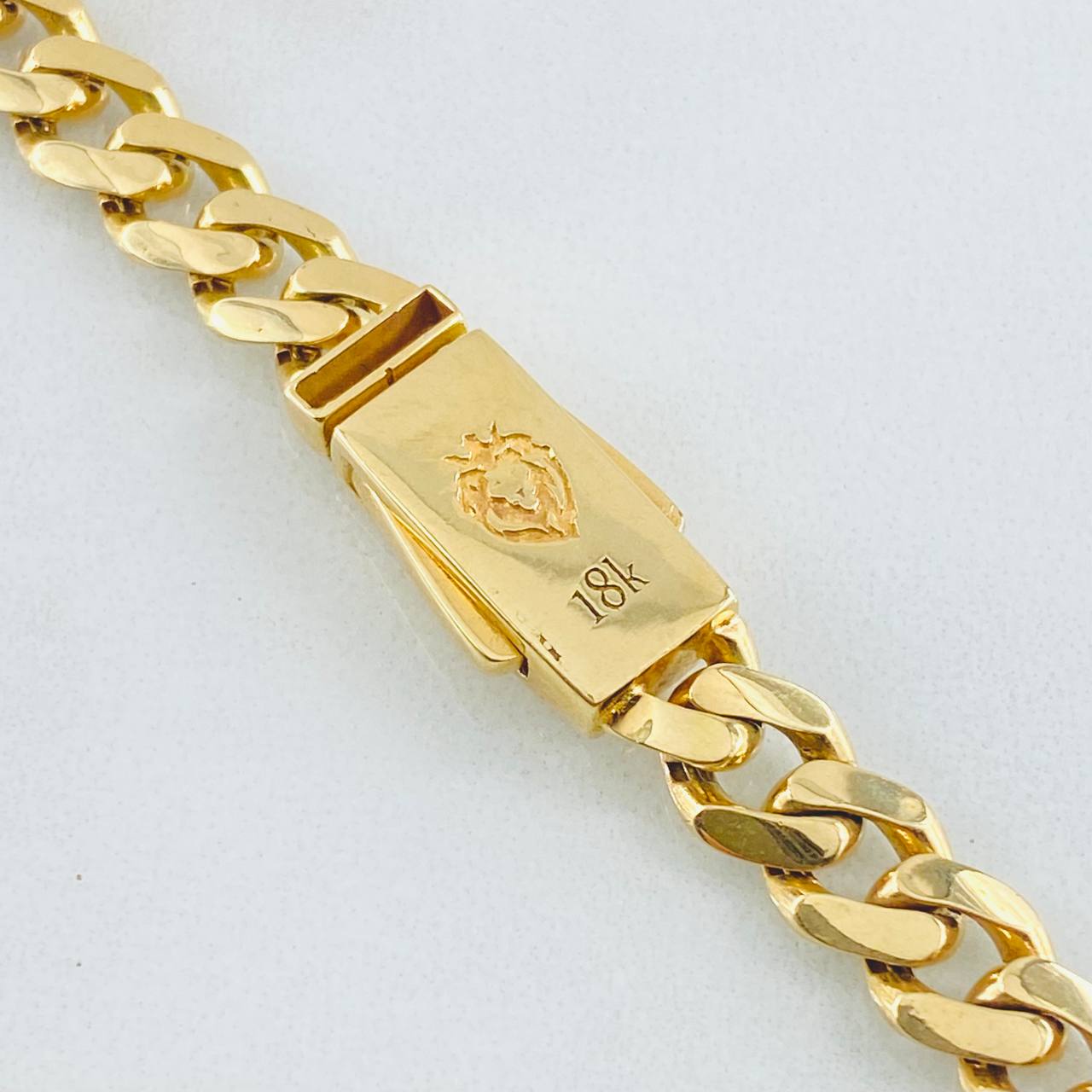 Cuban Links Bracelet 8.1gr / 7 3/4 in / 18K Gold +1
