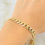 Cuban Links Bracelet 8.1gr / 7 3/4 in / 18K Gold +1